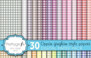  gingham digital paper 