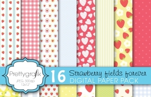  strawberry digital paper