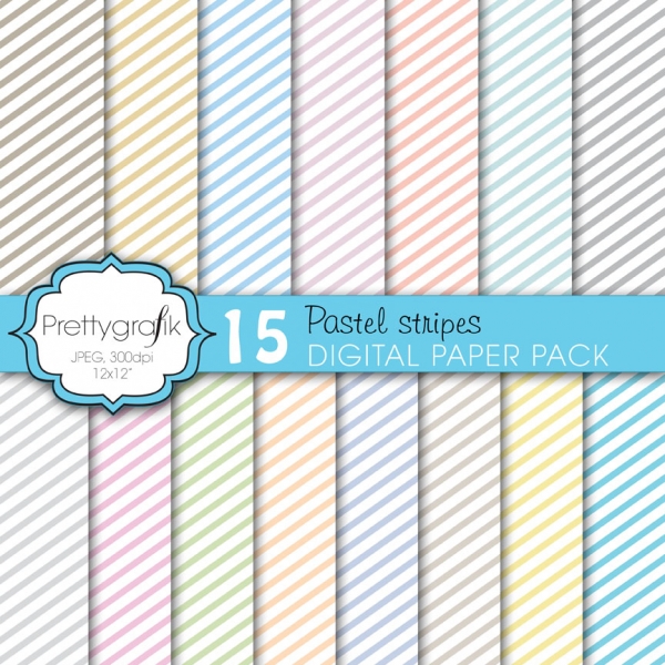 Download chevron pastels digital paper  commercial use, scrapbook papers) 