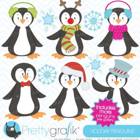 penguin clipart (commercial use,