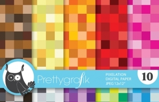 pixel mosaic digital paper