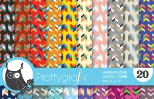 Herringbone arrows digital paper,