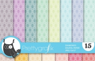 Triangle geometric digital paper,