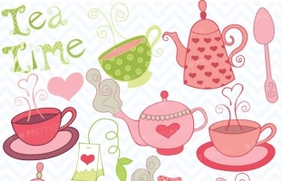 Teapot clipart (commercial use,