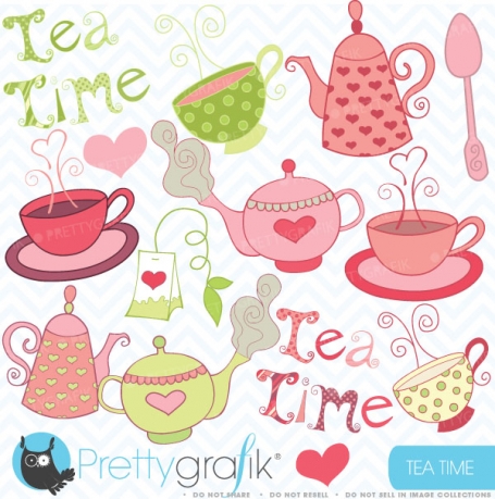 Teapot clipart (commercial use,