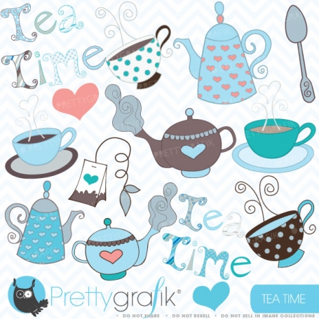 Teapot clipart (commercial use,