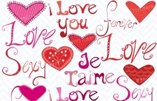 love digital clipart  (commercial