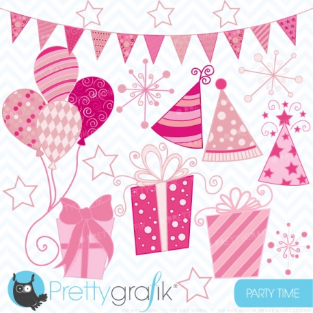 Party time clipart  (commercial