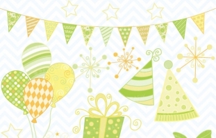 Party time clipart (commercial