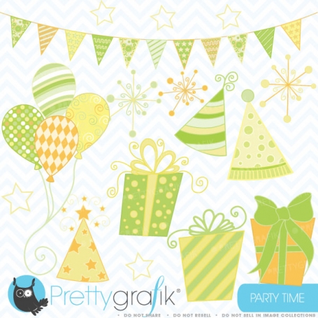 Party time clipart (commercial