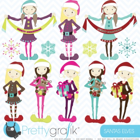 christmas elves clipart