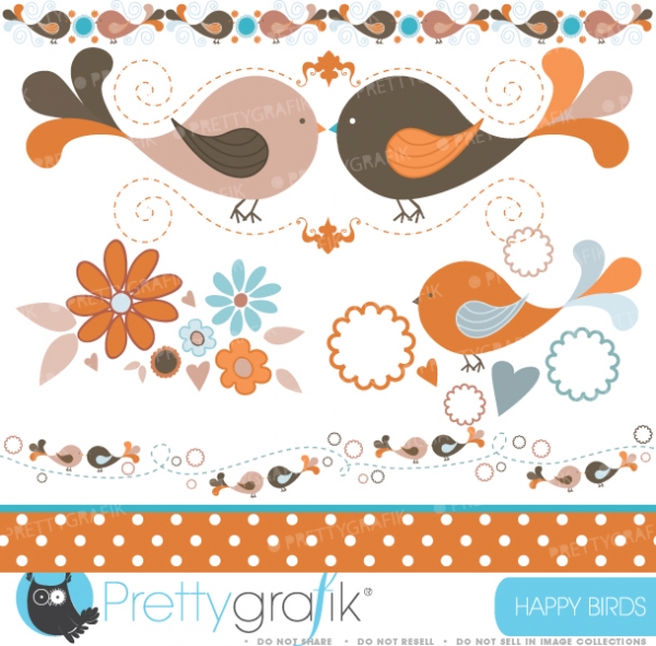 Download  bird tweets clipart (commercial use, vector graphics) 