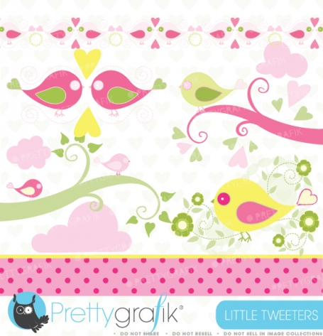 bird tweet clipart  (commercial