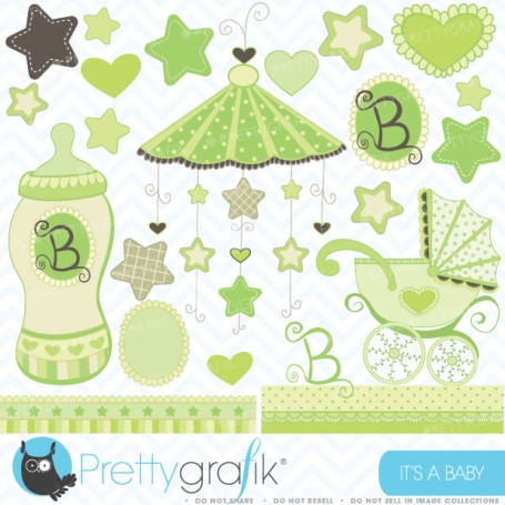 Baby clipart  (commercial use,