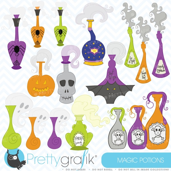 Download Halloween potions clipart  (commercial use, vector graphics) 