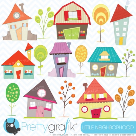  House clipart commercial use,