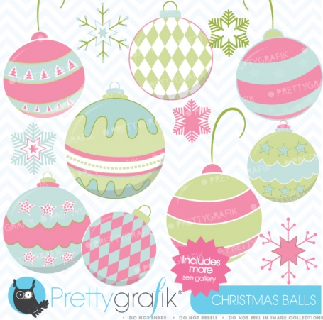 christmas balls clipart