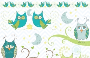 Owl clipart commercial use, vector