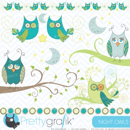 Owl clipart commercial use, vector