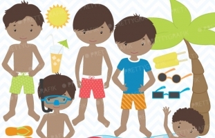  pool party clipart (commercial