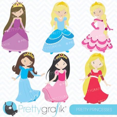 princess clipart  (commercial use,