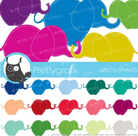 elephant clipart  (commercial use,
