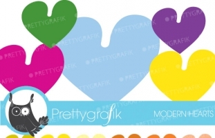 30 hearts clipart (commercial use,