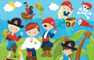 Pirate Boy clipart (commercial