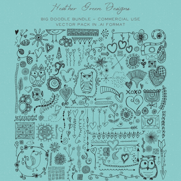 Download Big Doodle Vector Bundle 