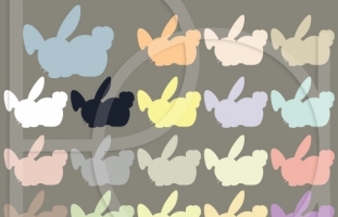 bunny rabbit clipart (commercial