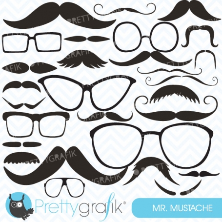 Moustache Prop, Mustache clipart