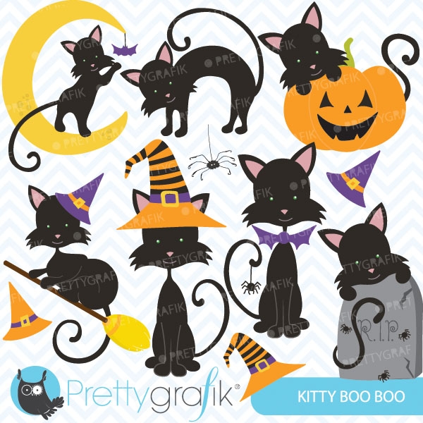 Download Halloween cats clipart 