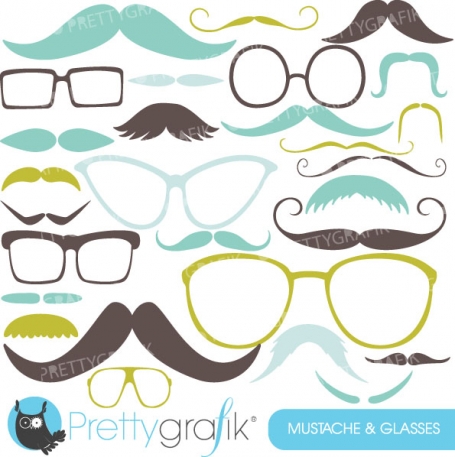 Moustache Prop, Mustache clipart