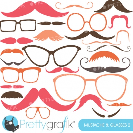 Moustache Prop, Mustache clipart