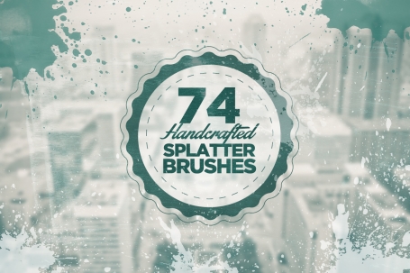 74 Handmade Splatter Brushes