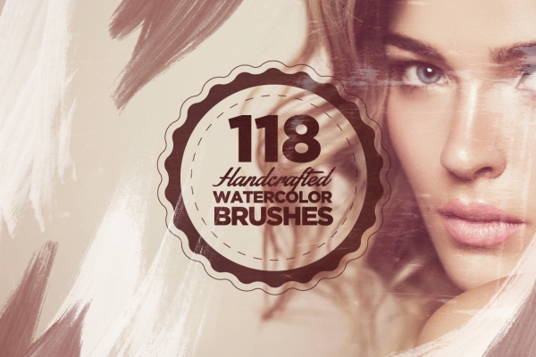 Download 118 Handmade Watercolor Brushes 