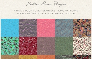 Seamless Tiling Book Cover Patterns
