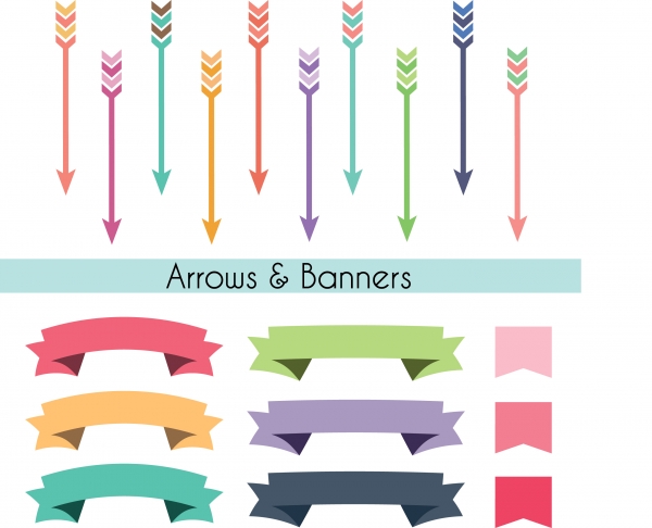 Download Arrow & Banner Set 