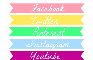 Rainbow Social Media Icons