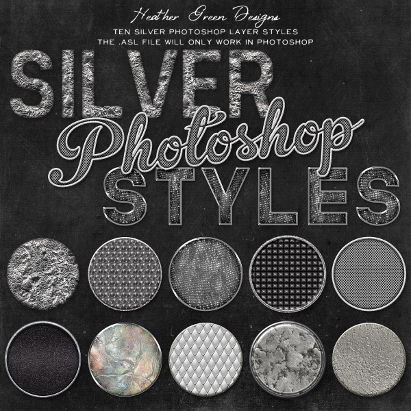silver style photoshop free download