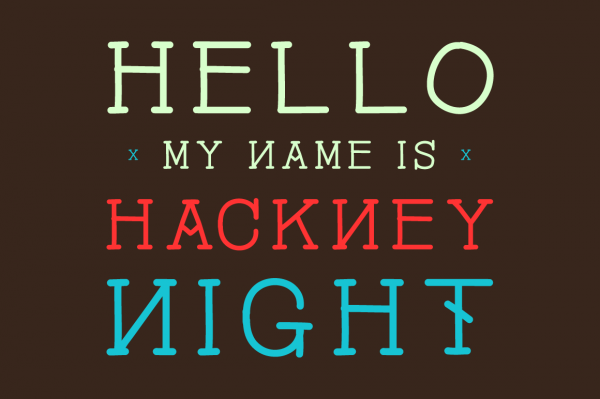 Download Hackney Night - font 