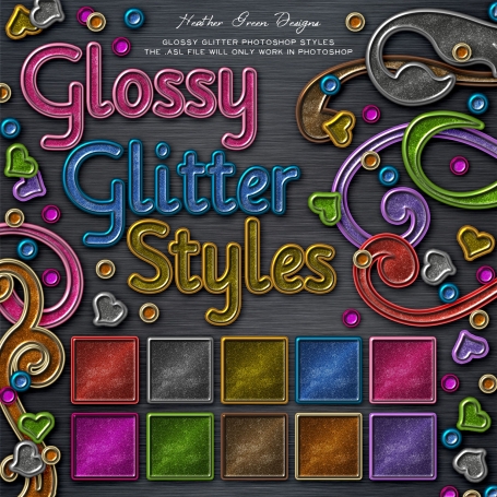 Photoshop Styles: Glossy Glitter