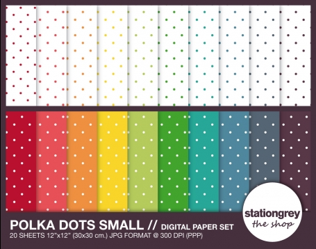 POLKA DOTS SMALL // digital paper