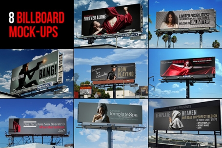 8 Quality Billboard Mock-Ups