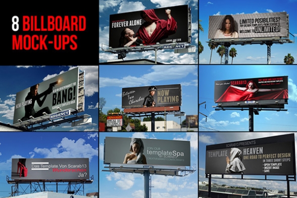 Download 8 Quality Billboard Mock-Ups 