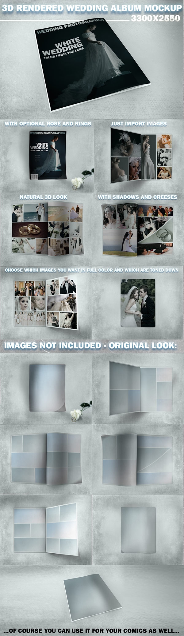 Download Wedding Album MockUp 