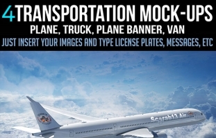 4 Transportation Mockups