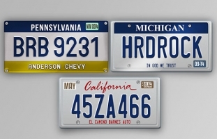 3 License Plate Mockups