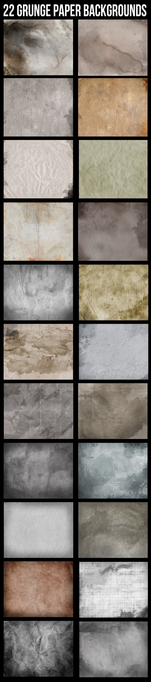 Download 22 Grunge Paper Textures 