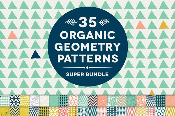 Download 35 Organic Geometry Pattern Super Bundle 